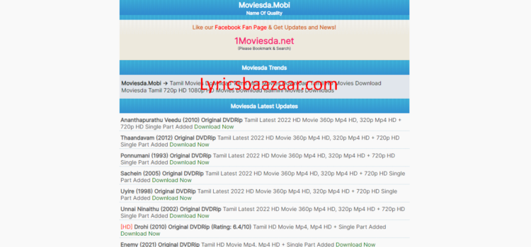 MoviesDa – A Popular Website For Downloading Movies