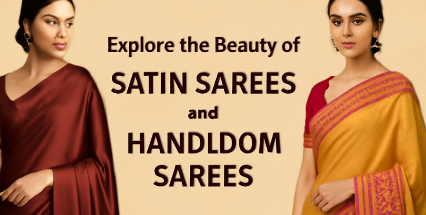 Explore the Beauty of Satin Sarees and Handloom Sarees