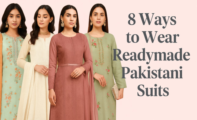8 Ways to Wear Readymade Pakistani Suits