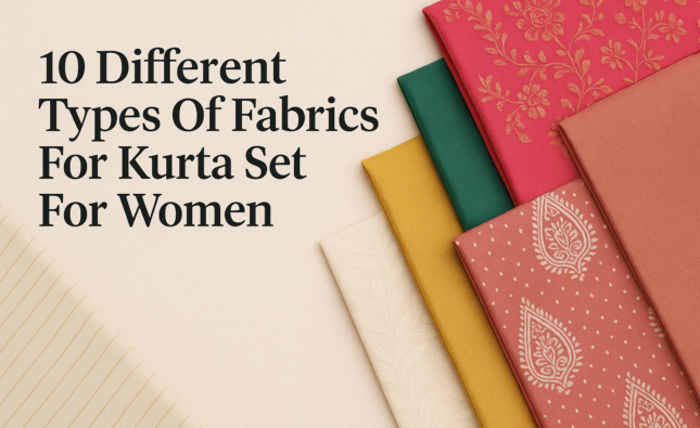 10 Different Types Of Fabrics For Kurta Set For Women