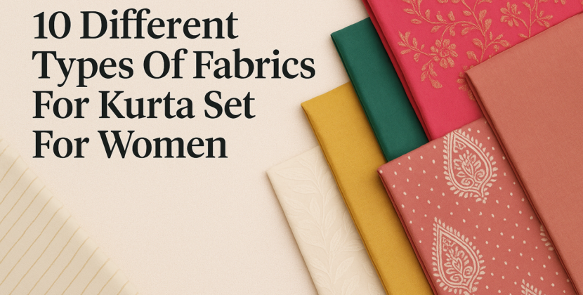 10 Different Types Of Fabrics For Kurta Set For Women