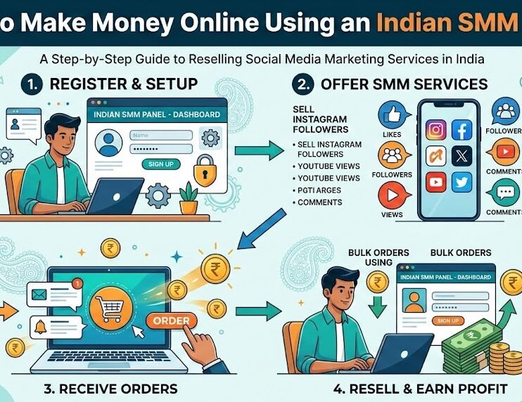 How to Make Money Online Using an Indian SMM Panel