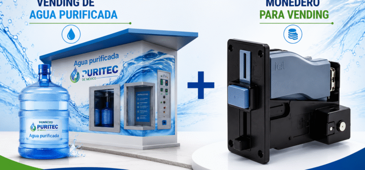 Vending de Agua Purificada y Monedero para Vending: La Combinación Perfecta para un Negocio Automatizado